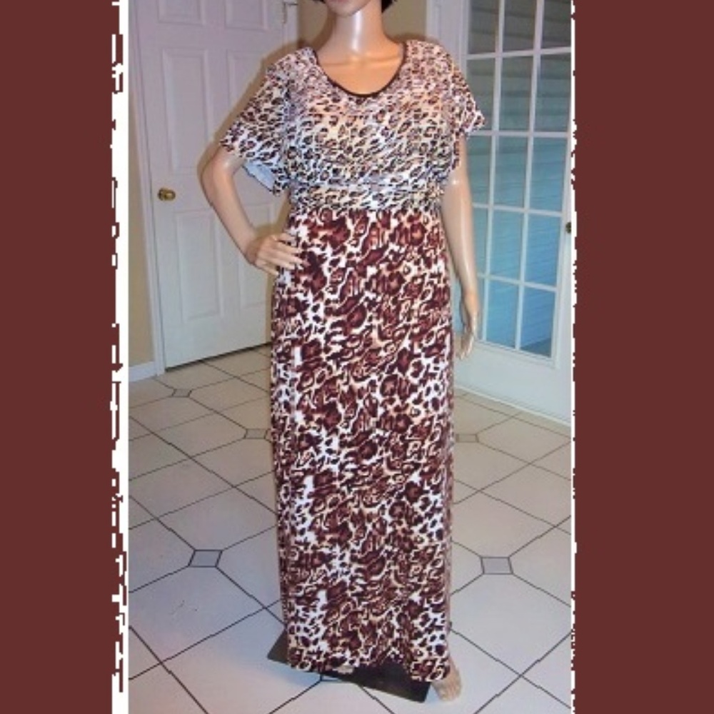 Leopard BodyCon Skirt & Ruffle Top Coordinated Set